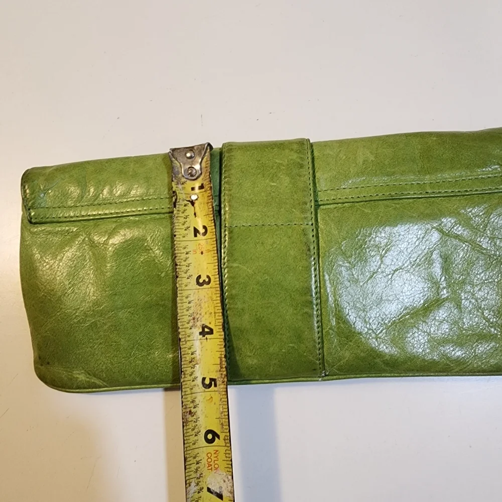 HOBO International Green Leather Clutch with Buckle - Picture 8 of 11